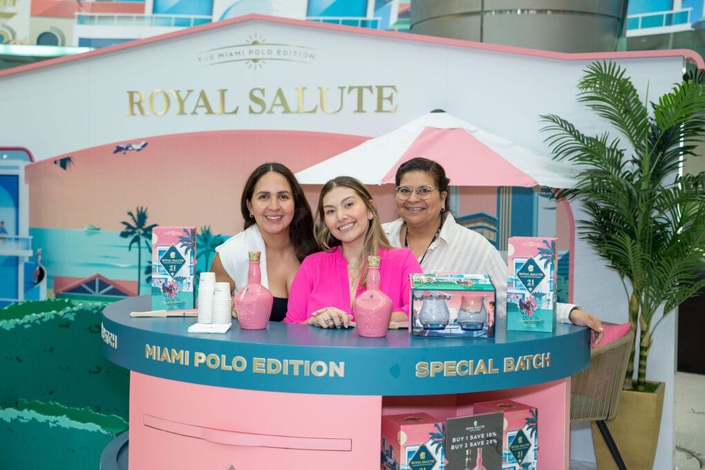 Royal Salute 21 Year Old Miami Polo Edition - Miami airport photobooth